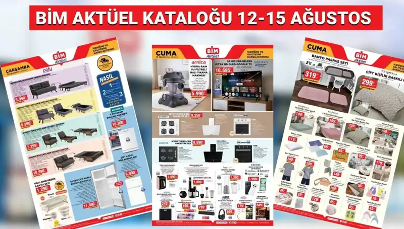 BİM 12-15 Ağustos Aktüel Kataloğu: Şaşırtan Ürünler İle Dolu