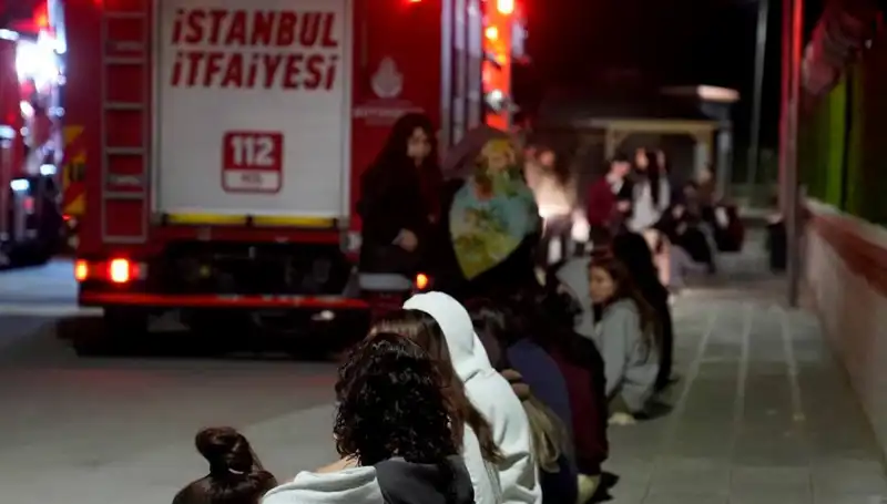 2500 Kişilik Kız Öğrenci Yurdunda Yangın Panik Yarattı!