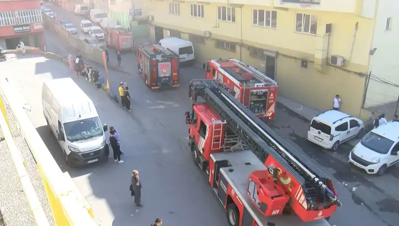 İstanbul'da Tekstil Atölyesinde Çıkan Yangın, Korku Dolu Anlar Yaşattı