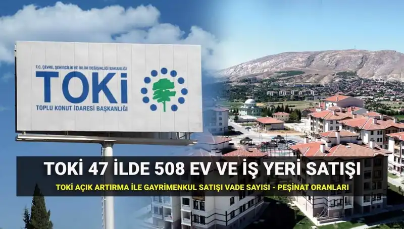 TOKİ’nin 508 Konut ve İş Yeri Satışı Başlıyor: Detaylar Burada!