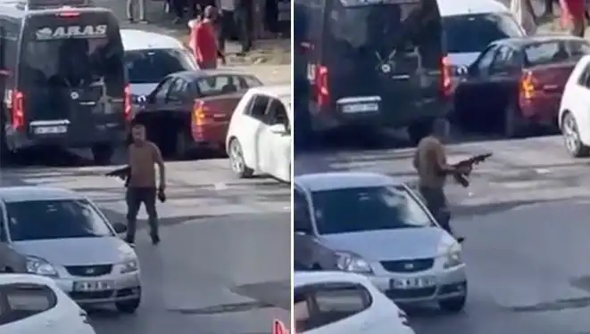 Başakşehir'de Pompalı Tüfekle Yolu Kapatıp Sokağa Çıkan Şahıs Korku Yarattı